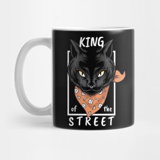 Bad Black Cat. King Of The Street Mug